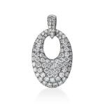 Anhänger Weißgold 18kt 0,92 Diamantschmuck mit 88 Diamanten - 3F342