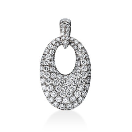 Anhänger Weißgold 18kt 0,92 Diamantschmuck mit 88 Diamanten - 3F342