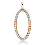 Anhänger Rosegold 18kt 0,20 Diamantschmuck mit 38 Diamanten - 3F359