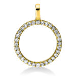 Anhänger Gelbgold 18kt 0,15 Diamantschmuck mit 32 Diamanten - 3F360