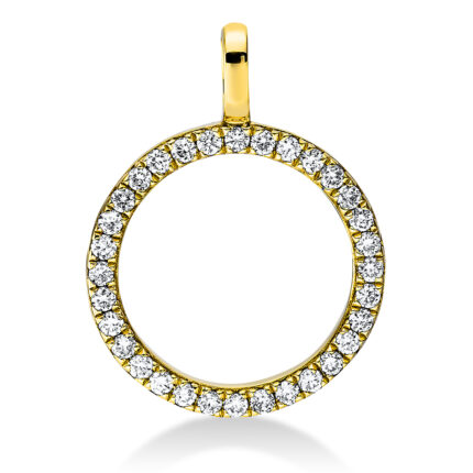 Anhänger Gelbgold 18kt 0,15 Diamantschmuck mit 32 Diamanten - 3F360