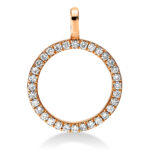 Anhänger Rosegold 18kt 0,15 Diamantschmuck mit 32 Diamanten - 3F360