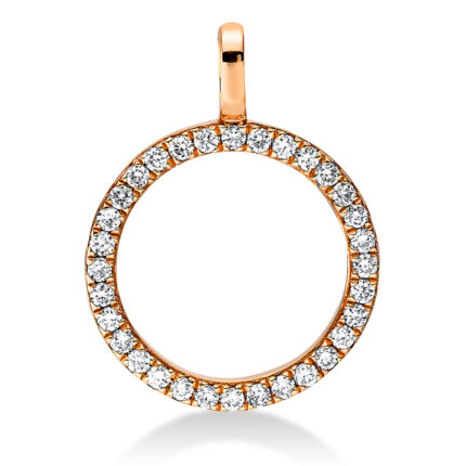 Anhänger Rosegold 18kt 0,15 Diamantschmuck mit 32 Diamanten - 3F360