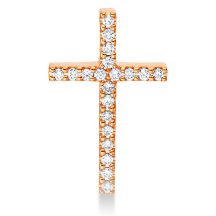 Anhänger Rosegold 18kt 0,06 Diamantschmuck mit 20 Diamanten - 3F366