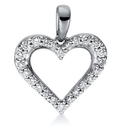 Anhänger Weißgold 18kt 0,16 Diamantschmuck mit 24 Diamanten - 3F801