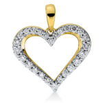 Anhänger Gelbgold 18kt 0,26 Diamantschmuck mit 26 Diamanten - 3F802