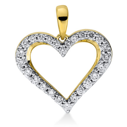 Anhänger Gelbgold 18kt 0,26 Diamantschmuck mit 26 Diamanten - 3F802