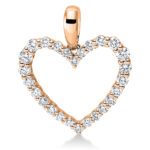 Anhänger Rosegold 18kt 0,31 Diamantschmuck mit 26 Diamanten - 3F890