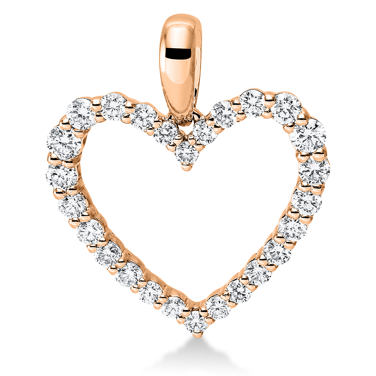 3F890R Anhänger Rosegold 18kt 0,31 Diamantschmuck mit 26 Diamanten - 3F890 – Bild 1