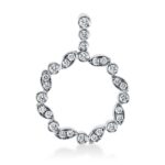 Anhänger Weißgold 18kt 0,47 Diamantschmuck mit 27 Diamanten - 3G860