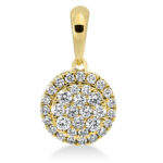 Anhänger Gelbgold 18kt 0,29 Diamantschmuck mit 33 Diamanten - 3G869
