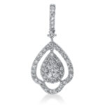 Anhänger Weißgold 18kt 0,31 Diamantschmuck mit 58 Diamanten - 3G891