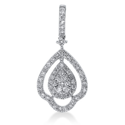 Anhänger Weißgold 18kt 0,31 Diamantschmuck mit 58 Diamanten - 3G891
