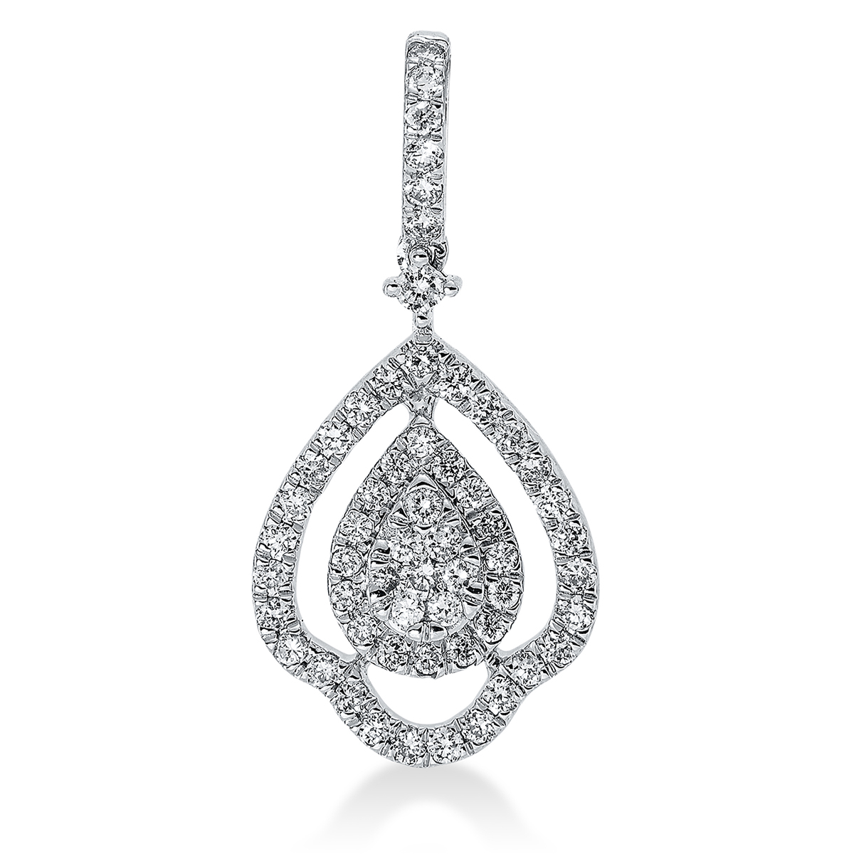 3G891W Anhänger Weißgold 18kt 0,31 Diamantschmuck mit 58 Diamanten - 3G891 – Bild 1