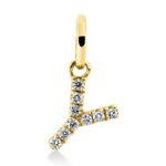 Anhänger Gelbgold 18kt 0,04 Diamantschmuck mit 9 Diamanten - 3H104