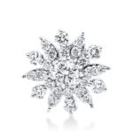 Anhänger Weißgold 18kt 0,39 Diamantschmuck mit 25 Diamanten - 3H132