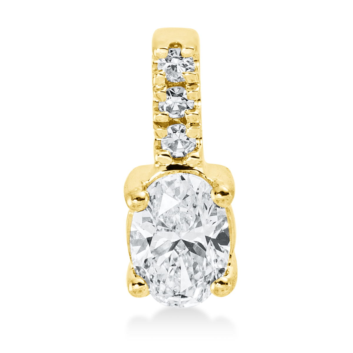 3H271G Anhänger 4er-Krappe Gelbgold 18kt 0,28 Diamantschmuck mit 4 Diamanten - 3H271 – Bild 1