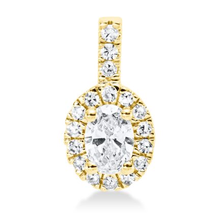 Anhänger 4er-Krappe Gelbgold 18kt 0,35 Diamantschmuck mit 18 Diamanten - 3H272