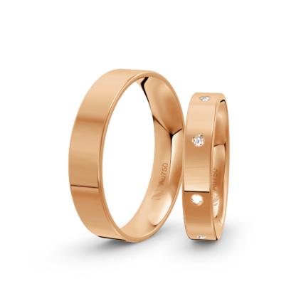 Trauringe Rosegold / 750 Gold | Modell Z°1030