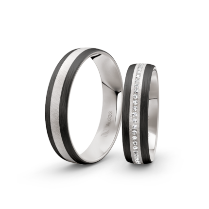 Trauringe Weissgold / 333 Gold | Modell Zum-1002