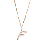 Collier Rosegold 18kt 0,05 Diamantschmuck mit 13 Diamanten - 4C335