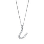 Collier Weißgold 18kt 0,07 Diamantschmuck mit 16 Diamanten - 4C337