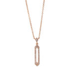 Collier Rosegold 18kt 0,13 Diamantschmuck mit 52 Diamanten - 4C408