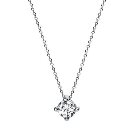 Collier 4er-Krappe Platin 95kt 0,25 Diamantschmuck mit 1 Diamanten - 4D245