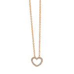 Collier Rosegold 18kt 0,04 Diamantschmuck mit 18 Diamanten - 4D388