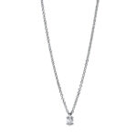 Collier 4er-Krappe Weißgold 18kt 0,12 Diamantschmuck mit 1 Diamanten - 4E459
