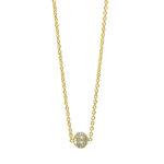 Collier Gelbgold 18kt 0,12 Diamantschmuck mit 30 Diamanten - 4E611