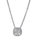 Collier Weißgold 18kt 0,69 Diamantschmuck mit 29 Diamanten - 4F365