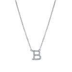 Collier Weißgold 18kt 0,11 Diamantschmuck mit 25 Diamanten - 4F825