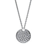 Collier Weißgold 18kt 0,23 Diamantschmuck mit 40 Diamanten - 4F928