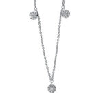 Collier Weißgold 18kt 0,24 Diamantschmuck mit 27 Diamanten - 4G039