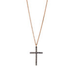 Collier Rosegold 18kt 0,08 Diamantschmuck mit 27 Diamanten - 4H044