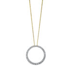 Collier Gelbgold 18kt 0,50 Diamantschmuck mit 38 Diamanten - 4I449
