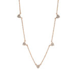 Collier Rosegold 18kt 0,17 Diamantschmuck mit 15 Diamanten - 4I754