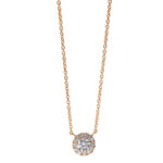 Collier Rosegold 18kt 0,26 Diamantschmuck mit 13 Diamanten - 4I781