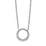 Collier Weißgold 18kt 0,30 Diamantschmuck mit 22 Diamanten - 4I829