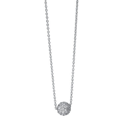 Collier Weißgold 18kt 0,46 Diamantschmuck mit 56 Diamanten - 4I854