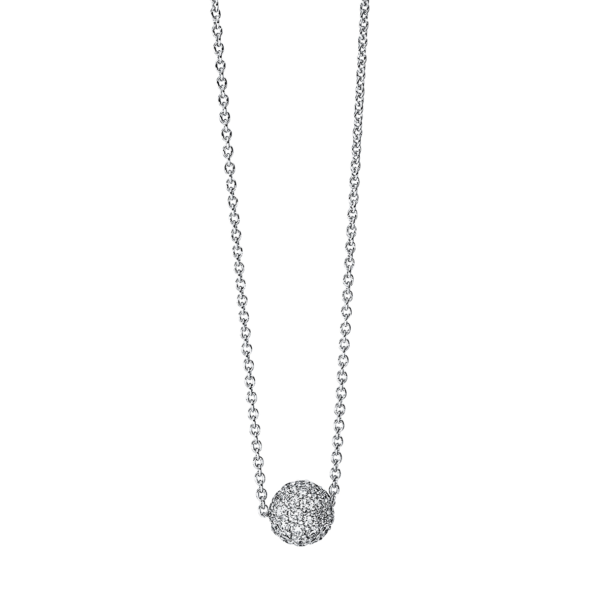 4I854W Collier Weißgold 18kt 0,46 Diamantschmuck mit 56 Diamanten - 4I854 – Bild 1