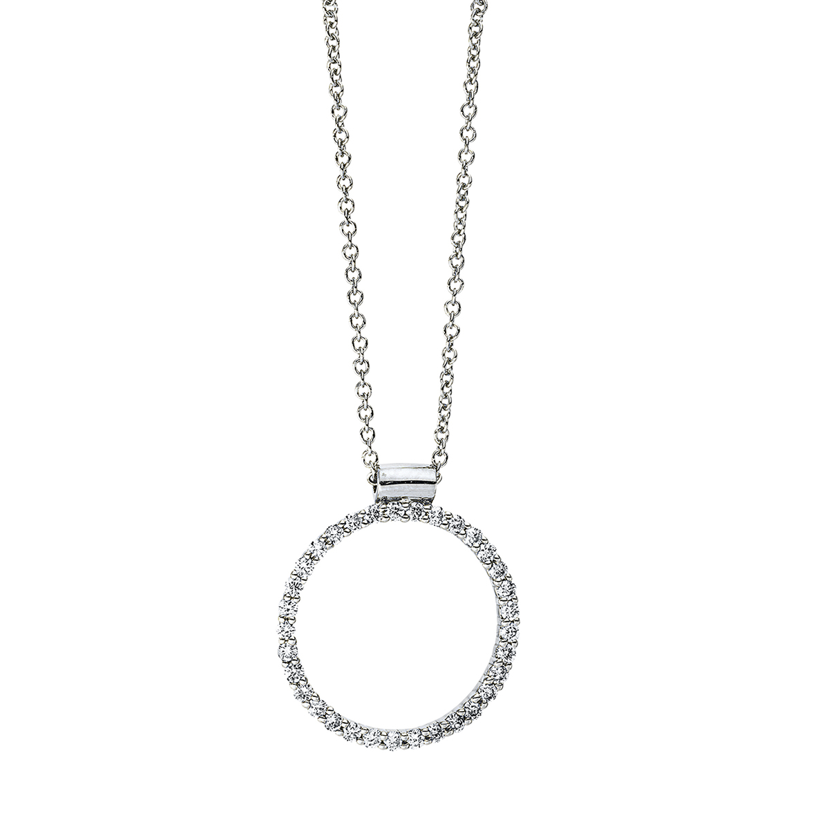 4I864W Collier Weißgold 18kt 0,23 Diamantschmuck mit 33 Diamanten - 4I864 – Bild 1