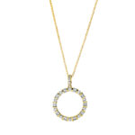 Collier Gelbgold 18kt 0,76 Diamantschmuck mit 25 Diamanten - 4I892