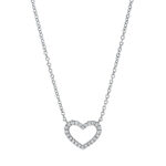 Collier Weißgold 18kt 0,20 Diamantschmuck mit 24 Diamanten - 4I909