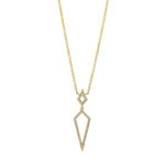 Collier Gelbgold 18kt 0,13 Diamantschmuck mit 58 Diamanten - 4J347