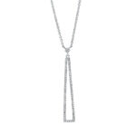 Collier Weißgold 18kt 0,19 Diamantschmuck mit 83 Diamanten - 4J356