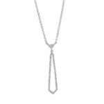 Collier Weißgold 18kt 0,15 Diamantschmuck mit 66 Diamanten - 4J360