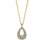 Collier Gelbgold 18kt 0,38 Diamantschmuck mit 101 Diamanten - 4J392