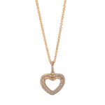 Collier Rosegold 18kt 0,17 Diamantschmuck mit 66 Diamanten - 4J398